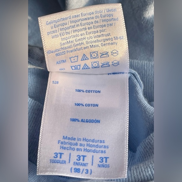 *NWT* Amazon / Dinosaur Chomping Two-Rex 2nd Birthday Shirt / Baby Blue / 3T - Picture 7 of 8